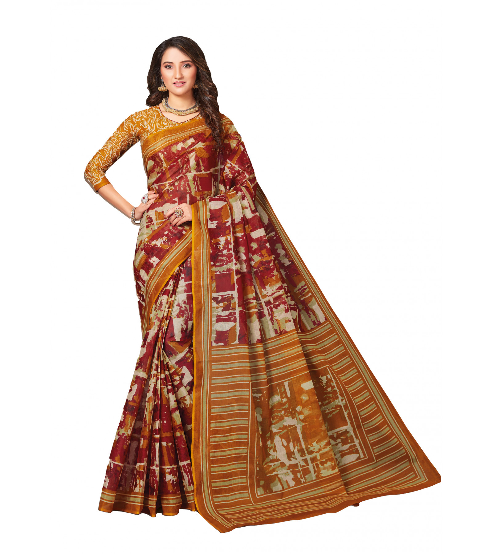  Exclusive Womens Pure Cotton Printed Sarees By Abaranji